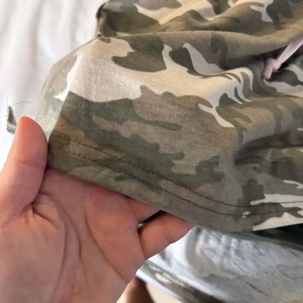 Forever 21 Camouflage Print Mini Skort Green Pink NY